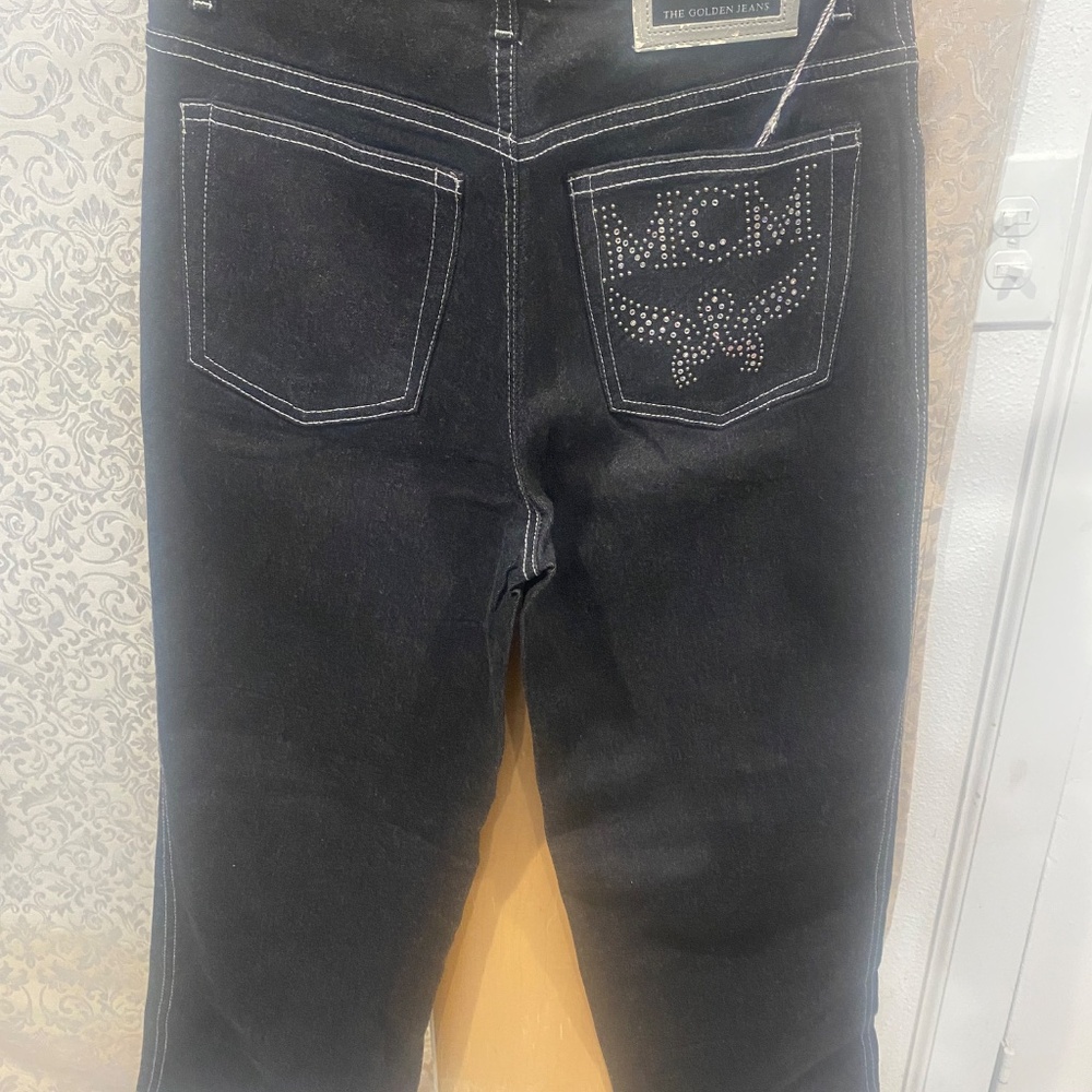 Ladies Authentic MCM Vintage Embellished Capri Jeans Sz 28 - Picture 10 of 10